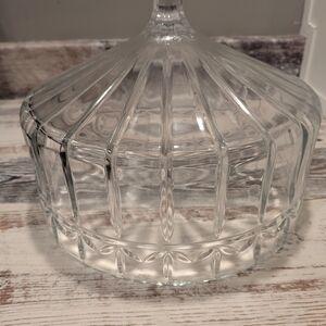 Godinger Crystal Olympia  Cake Dome